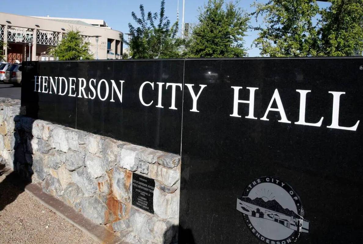 Ayuntamiento de Henderson. (Bizuayehu Tesfaye/Las Vegas Review-Journal).