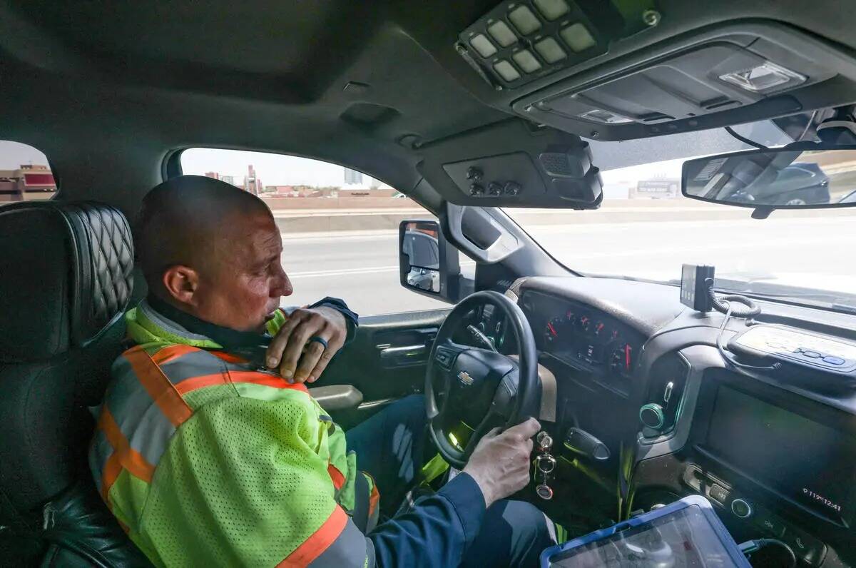 Stephen SanFilippo, supervisor de la Freeway Service Patrol del Departamento de Transporte de N ...