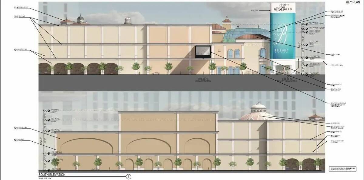 Bellagio planea añadir casi 400 mil pies cuadrados de espacio comercial y de restaurantes en l ...