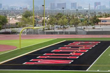 Campo de fútbol americano de Las Vegas High School el 25 de junio de 2024. (Daniel Jacobi II/L ...