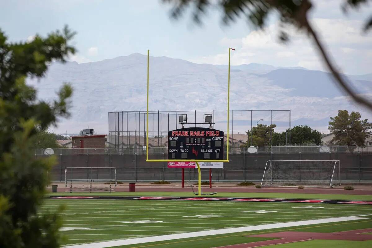 Campo de fútbol americano de Las Vegas High School el 25 de junio de 2024. (Daniel Jacobi II/L ...