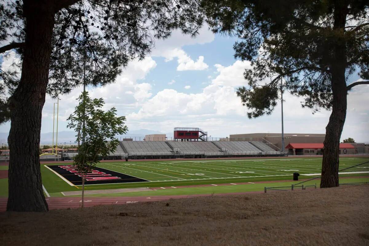 Campo de fútbol americano de Las Vegas High School el 25 de junio de 2024. (Daniel Jacobi II/L ...