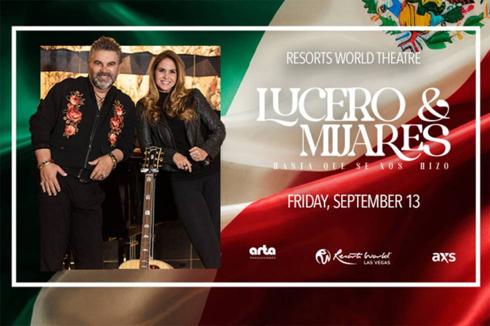 Promocional del concierto de Lucero y Mijares en Las Vegas (Cortesía AXS)