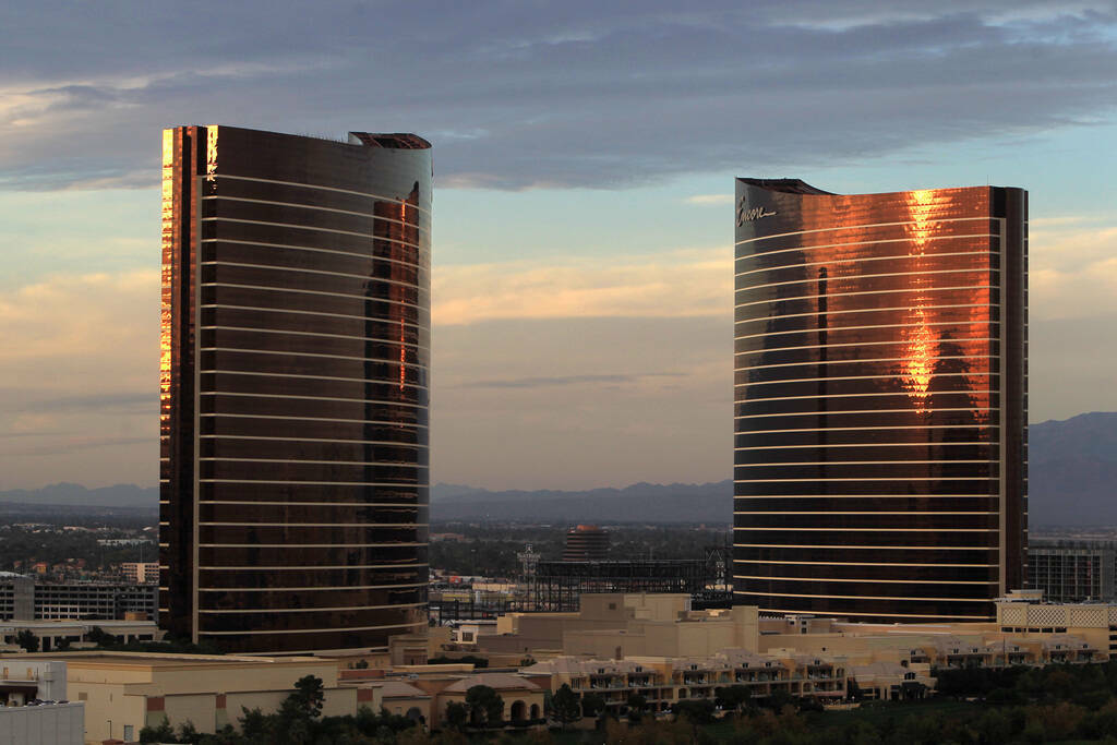 Las torres Wynn y Encore vistas el jueves 13 de noviembre de 2014. (Sam Morris/Las Vegas Review ...