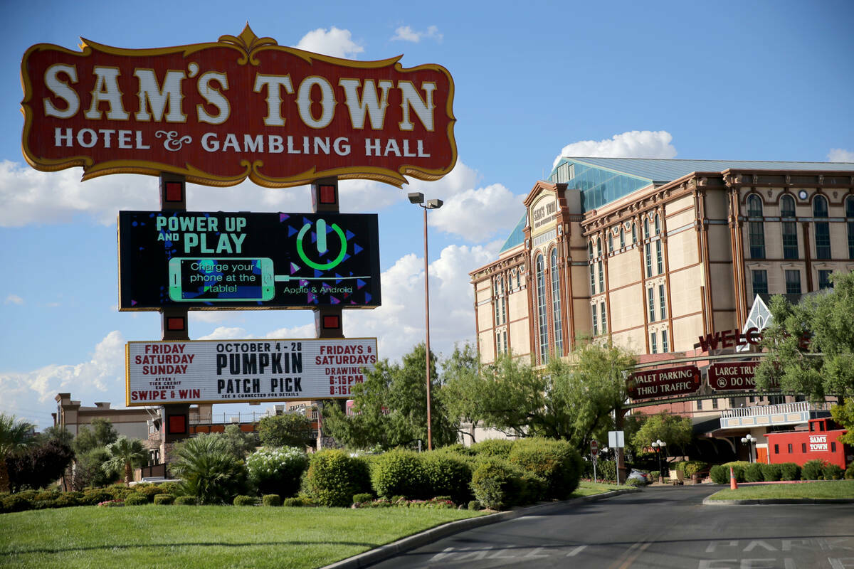 ARCHIVO - Sam's Town en Las Vegas, el miércoles 3 de octubre de 2018. (K.M. Cannon/Las Vegas R ...