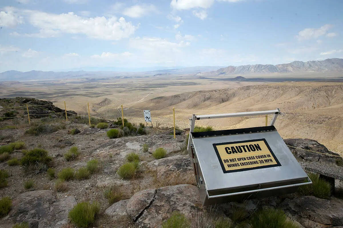 Una cresta alta en Yucca Mountain, a 90 millas al noroeste de Las Vegas. (K.M. Cannon/Las Vegas ...