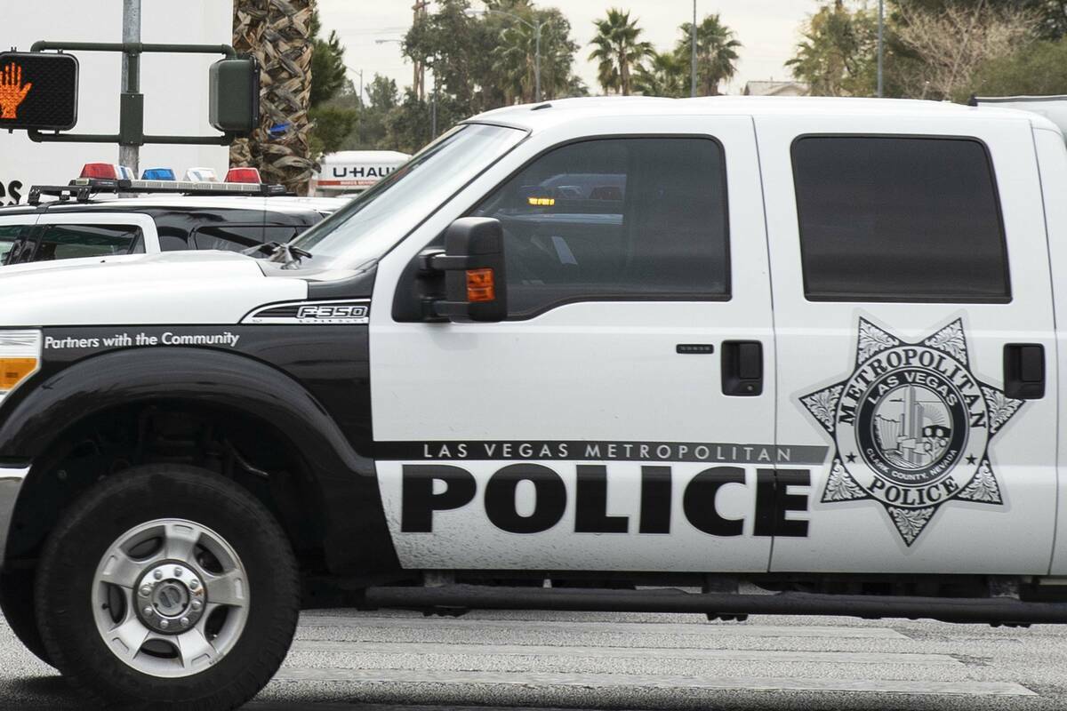 Policía de Las Vegas. (Bizuayehu Tesfaye/Las Vegas Review-Journal)