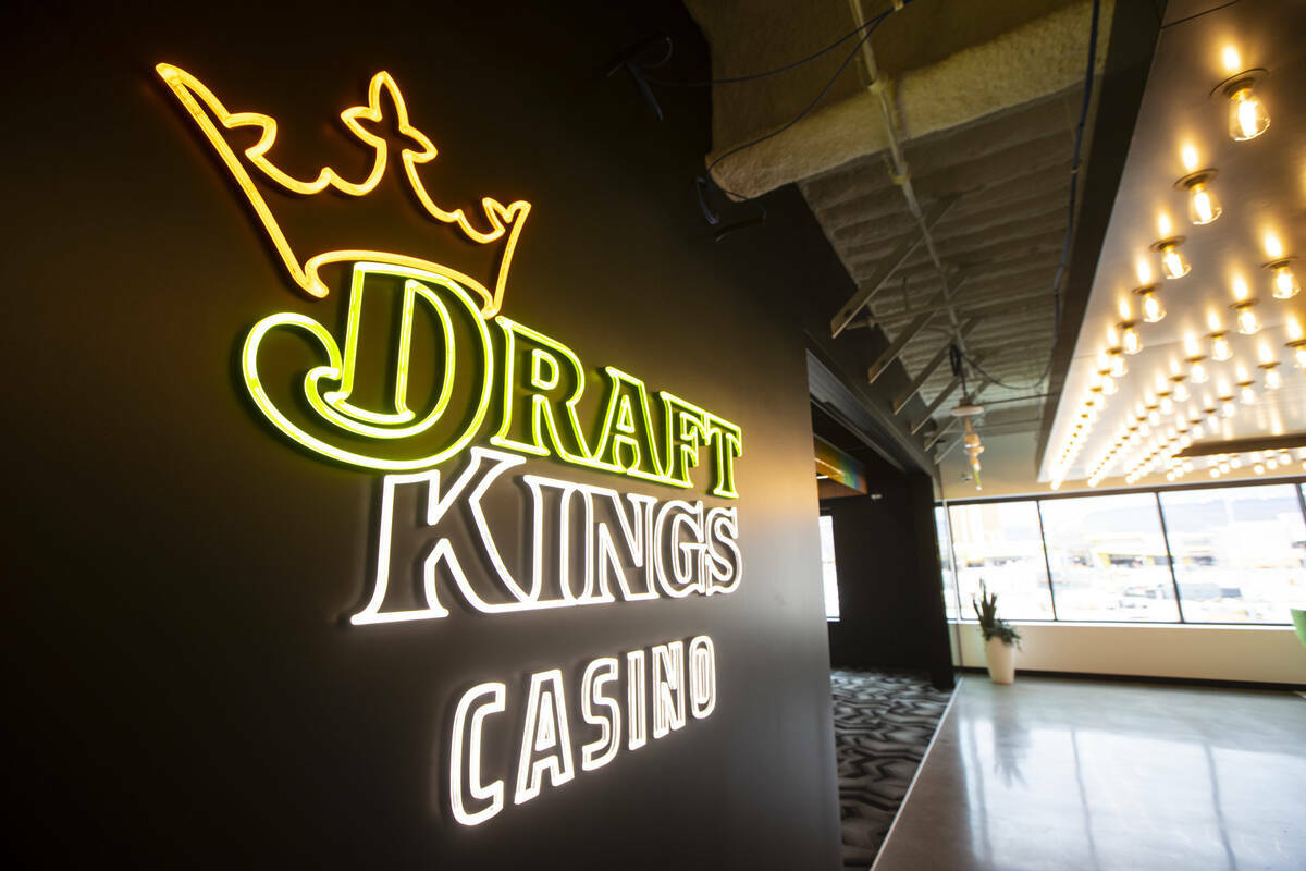 Una zona de casino durante una visita a las nuevas oficinas de DraftKings en UnCommons, el mart ...