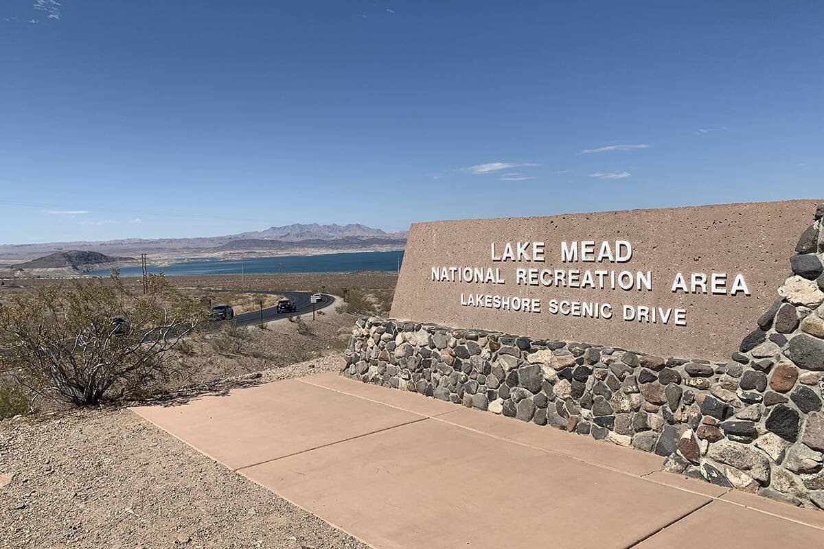 Letrero del Lake Mead National Recreation Area. (Hali Bernstein Saylor/Boulder City Review)