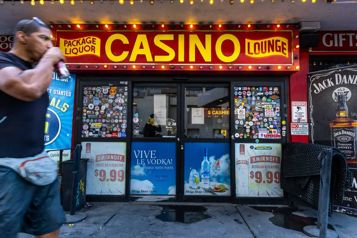 El casino Stage Door tiene menos clientes. Imagen del martes 24 de octubre de 2023, en Las Vega ...