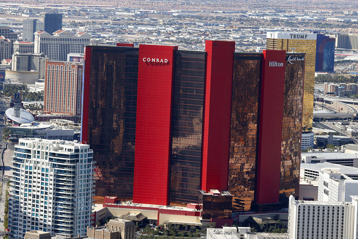 Resorts World, fotografiado el lunes 8 de abril de 2024, en Las Vegas. (Bizuayehu Tesfaye/Las V ...