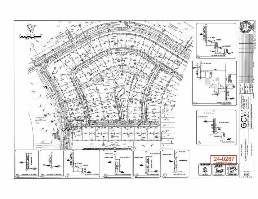 El plano aprobado para el nuevo vecindario de 71 unidades unifamiliares de PN II Inc. y Pulte G ...