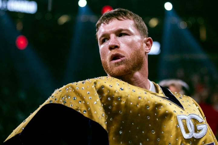 Imagen de archivo de Saúl Canelo Álvarez. (Etienne Laurent/EFE/EPA)