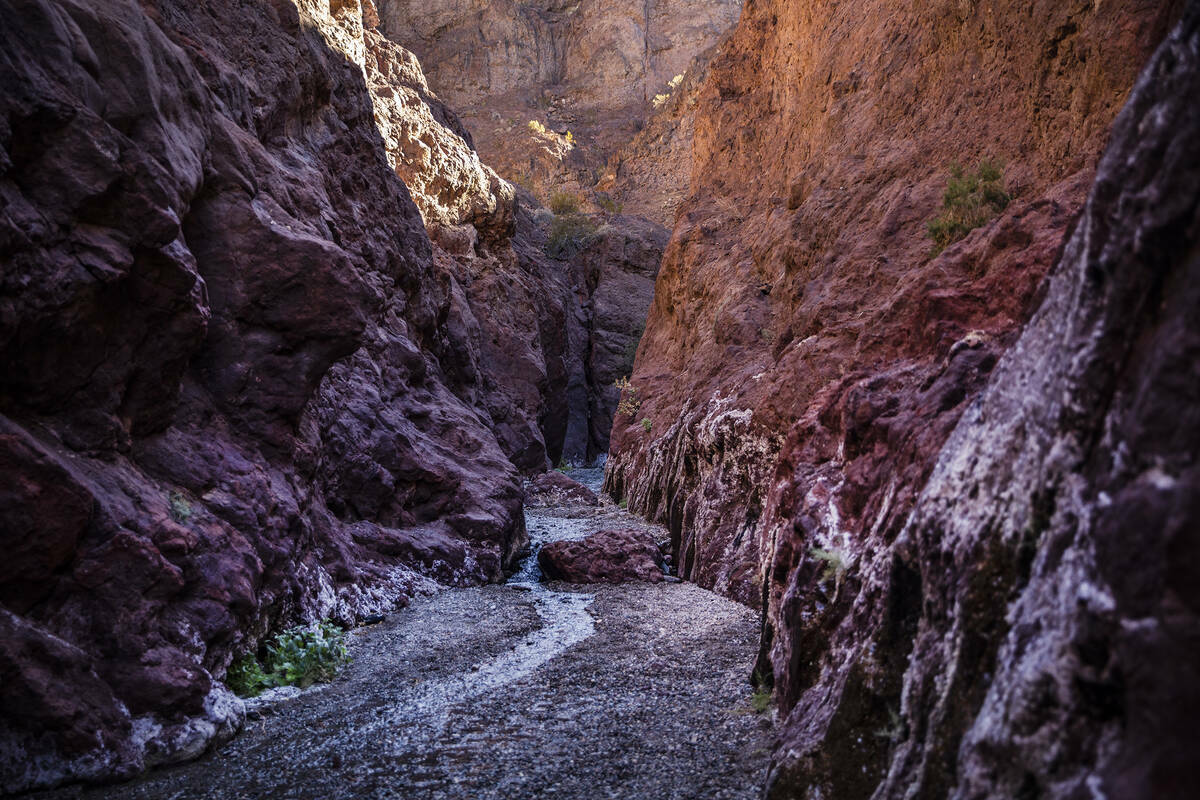 El cañón que conduce a Arizona Hot Springs a lo largo del río Colorado, el sábado 5 de dici ...