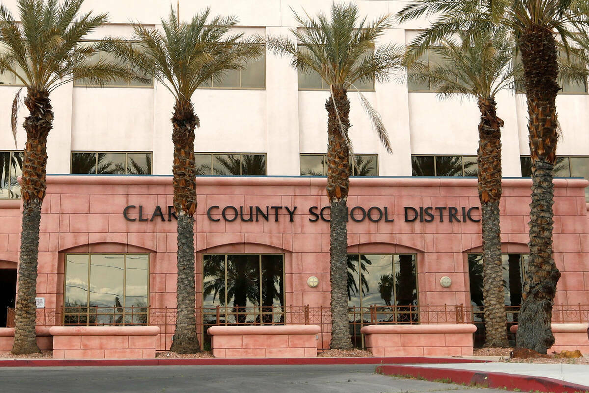 El Distrito Escolar del Condado Clark comunicó recientemente a las escuelas que había detecta ...