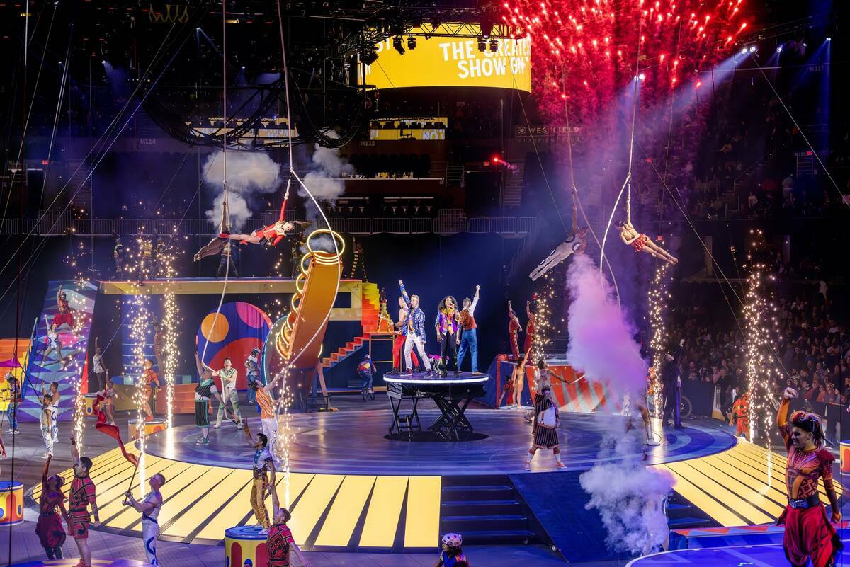 Una escena de Ringling Bros. and Barnum & Bailey The Greatest Show On Earth, que se presenta de ...