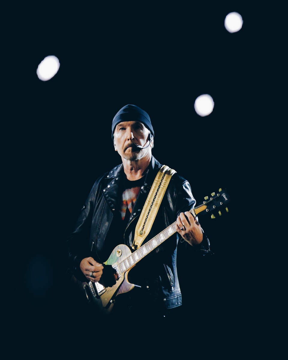 The Edge se presenta durante la residencia de U2 en la Sphere, el 1 de noviembre de 2023. (Rich ...