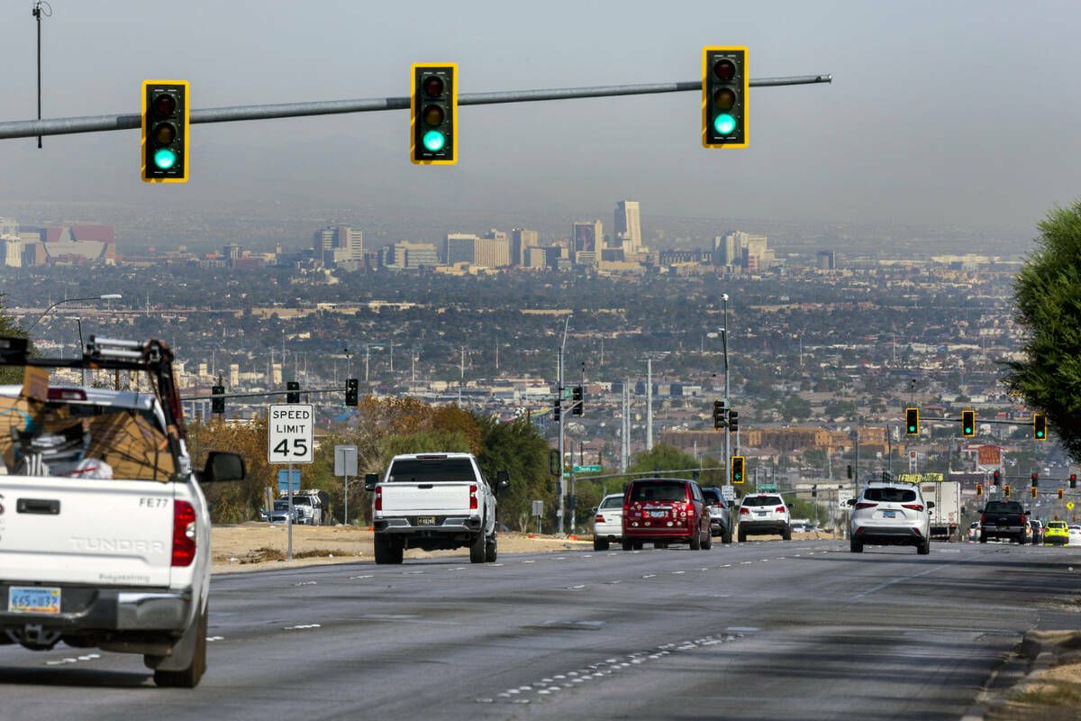 Boulder Highway el lunes 5 de agosto de 2024, en Henderson. (L.E. Baskow/Las Vegas Review-Journal)