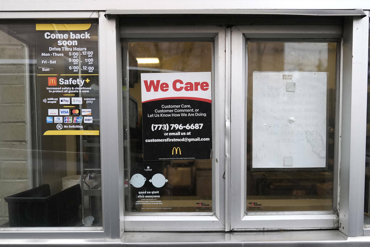 Una ventanilla de recogida de McDonald's en Chicago, el miércoles 23 de octubre de 2024. (Foto ...