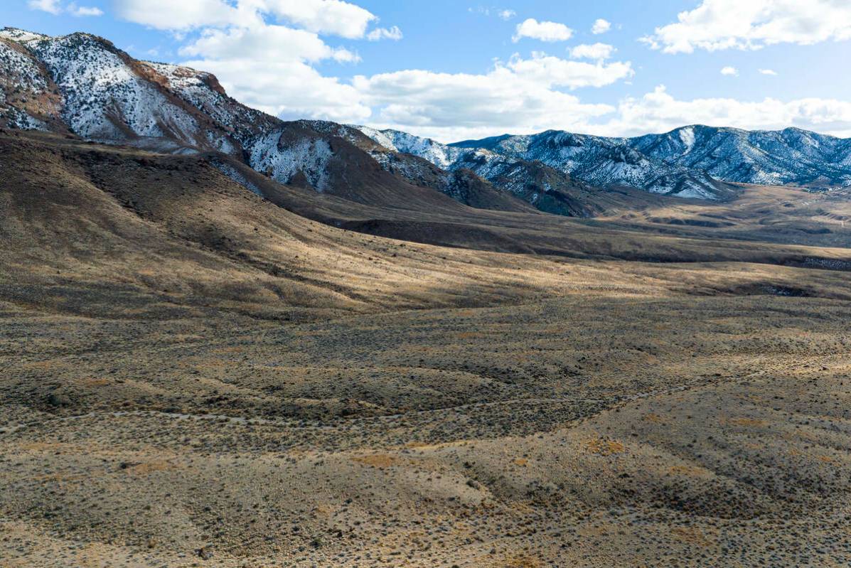 El sitio del proyecto de la mina de litio-boro Rhyolite Ridge visto el jueves 22 de febrero de ...