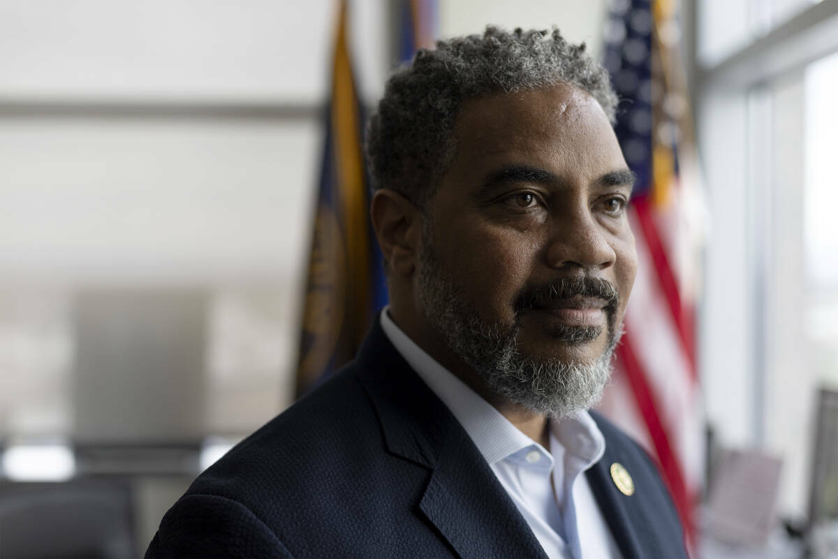 El representante Steven Horsford, demócrata de Nevada, en su oficina en el Ayuntamiento de Nor ...