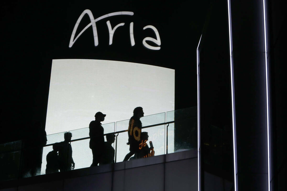 Aria visto en el Strip de Las Vegas, el viernes 19 de marzo de 2021. (Las Vegas Review-Journal)