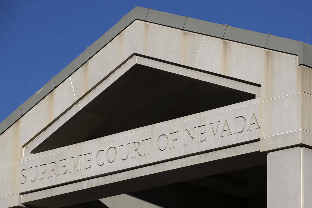 La Corte Suprema de Nevada, el miércoles 8 de febrero de 2023, en Carson City. (Las Vegas Revi ...