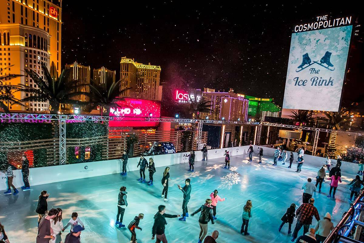 La pista de patinaje sobre hielo de The Cosmopolitan of Las Vegas. (Kirvin Doak Communications)