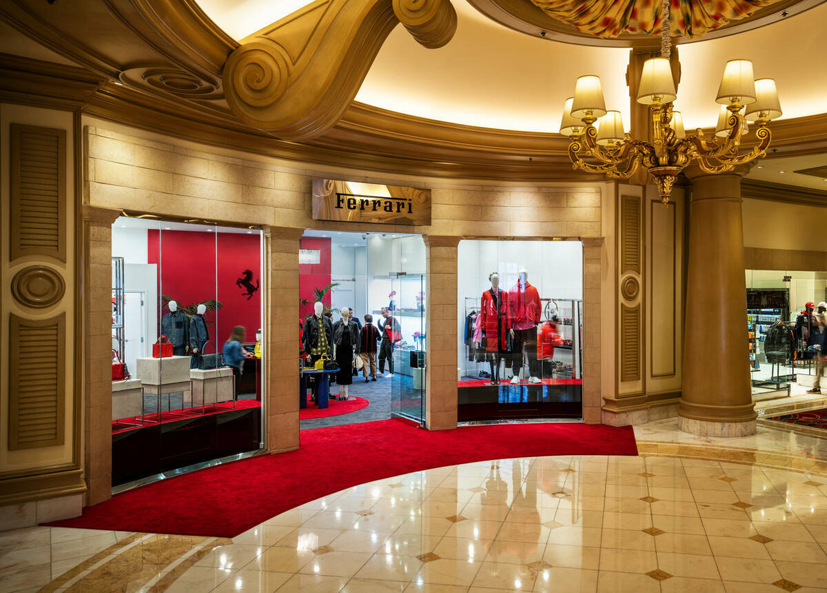 La pop-up Ferrari Boutique regresará al Bellagio el 20 de noviembre. (MGM Resorts International)