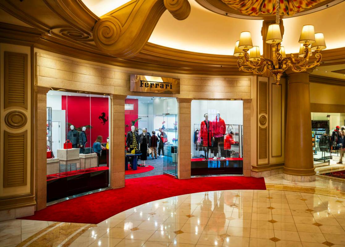 La pop-up Ferrari Boutique regresará al Bellagio el 20 de noviembre. (MGM Resorts International)