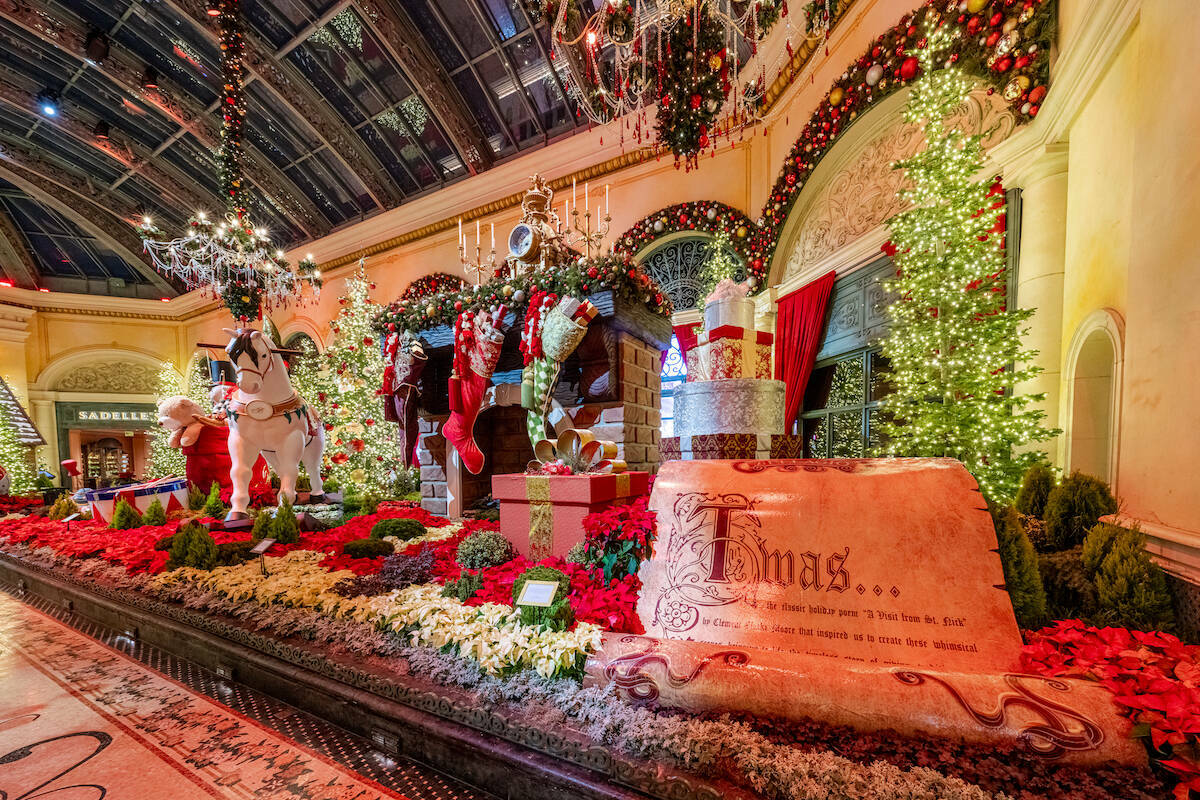 Celebrando la magia de la temporada, el Conservatorio y Jardín Botánico del Bellagio presenta ...