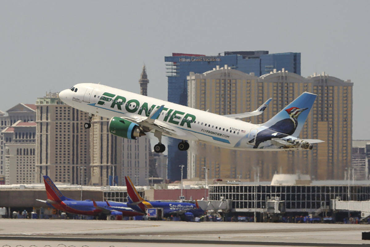 Frontier Airlines, con sede en Denver, competirá en rutas desde Las Vegas al Aeropuerto Intern ...