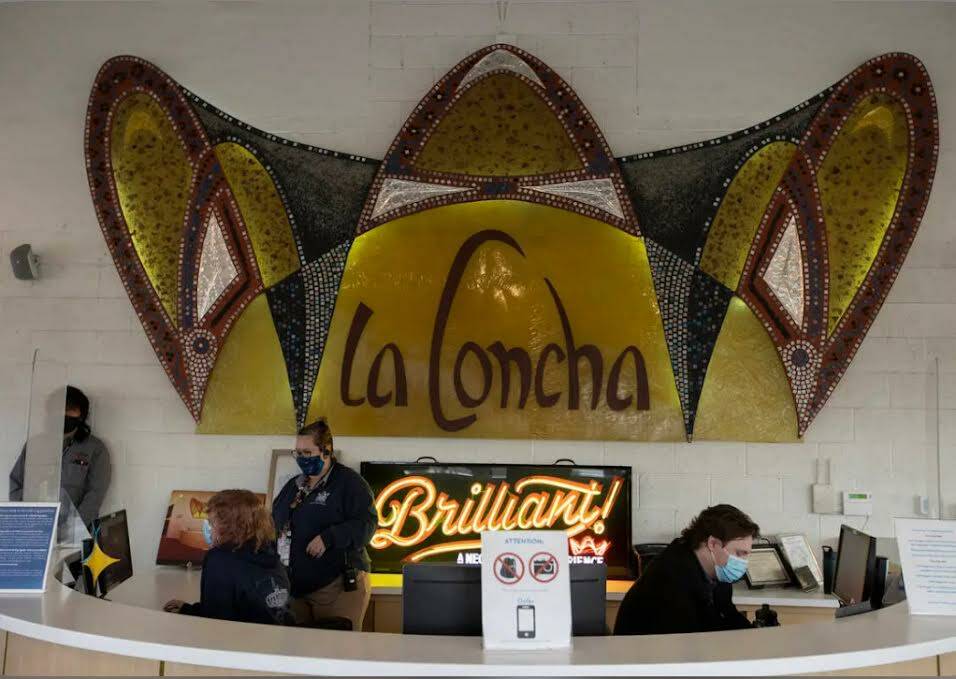 ARCHIVO: El interior del Neon Museum, anteriormente el vestíbulo del hotel La Concha, en Las V ...