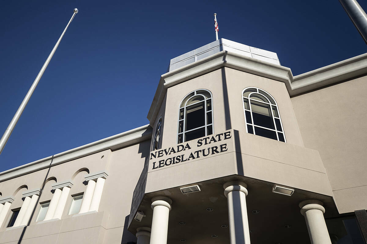 El Edificio de la Legislatura del Estado de Nevada en Carson City. (Las Vegas Review-Journal)