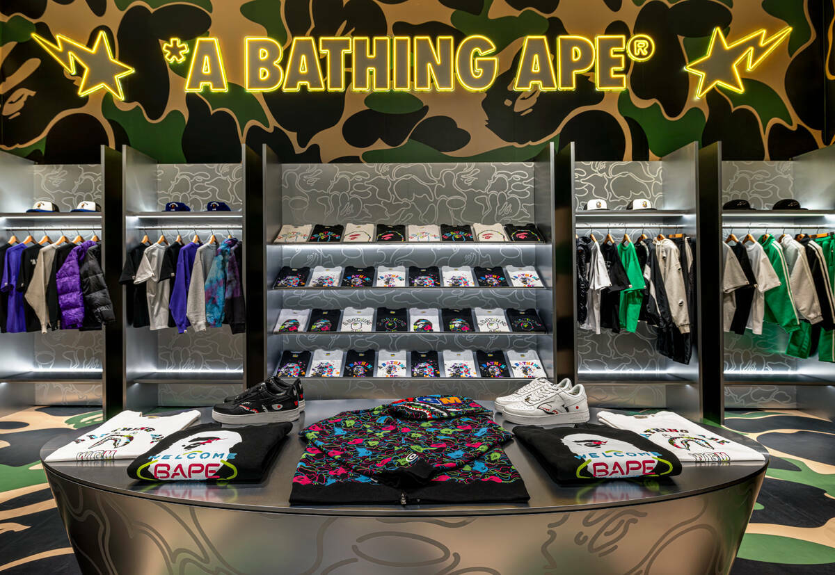 Interior de la tienda Bape Las Vegas en Wynn Plaza. (Cortesía Bape)